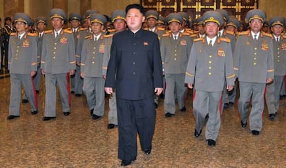 Foto de arquivo do ‘líder supremo’ da Coreia do Norte, Kim Jong-un.