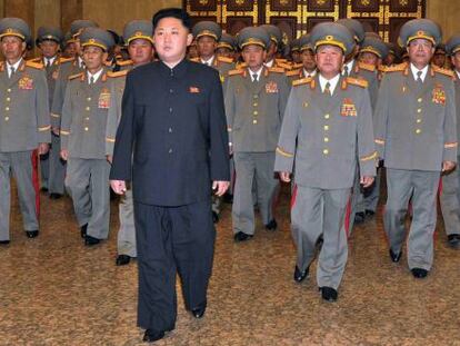 Foto de archivo del 'líder supremo' de Corea del Norte, Kim Jong-un.