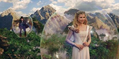 James Franco y Michelle Williams, en 'Oz, un mundo de fantasía'.