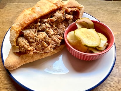 Bocadillazo de 'pulled pork'