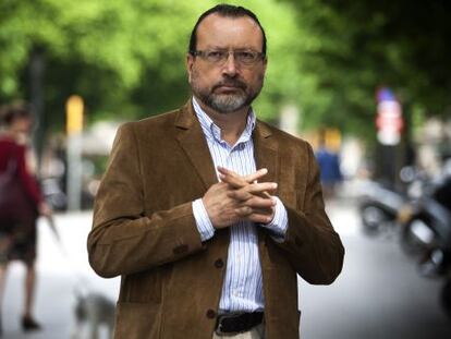 El escritor colombiamo William Ospina, en Barcelona en 2013.