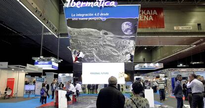 Espacio expositivo de Ibermática en la Bienal de Máquina Herramienta.