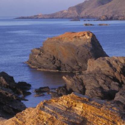 Vistas desde Cabo de Palos, en La Manga (Murcia).