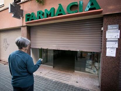 Farmacia de la calle Guardiola i Feliu, en noviembre de 2013.