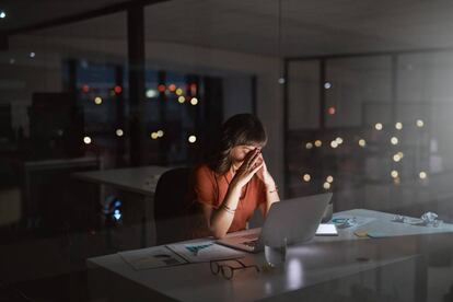 Una mujer cansada. Getty Images