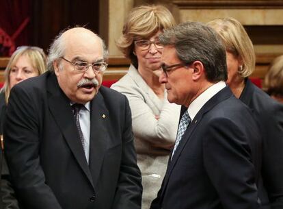 Mas-Colell i Artur Mas en una imatge d'arxiu.