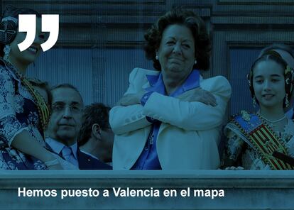 <b>23 de noviembre</b> Trgico final para una mujer que lo tuvo todo en poltica; popularidad y poder. Y, que a su manera, pensaba que lo haba dado todo por Valencia, ciudad que le dio mayoras absolutas durante a?os. Barber, periodista y economista, ejerca la poltica las 24 horas del da. Ella era poltica. Con el nmero tres del Partido Popular. Pero no soport la presin. Imputada por el caso Taula y abandonada por su propio partido falleci de un infarto en un hotel de Madrid. "Ha muerto de pena", dijo el que durante 23 a?os fue su jefe de prensa. <b>Por Mara Josep Serra</b>