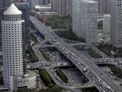 Imagen de una autopista en Beijing (China).