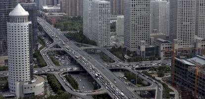 Imagen de una autopista en Beijing (China).