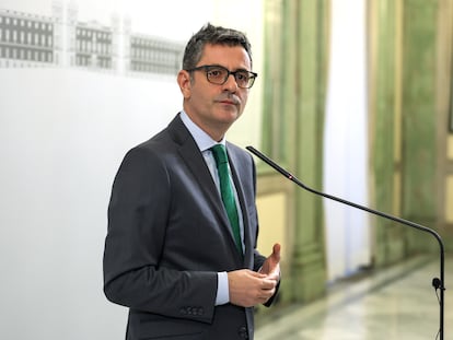 El ministro de la Presidencia, Justicia y Relaciones con las Cortes, Félix Bolaños.