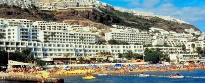 Playa en la isla de Gran Canaria