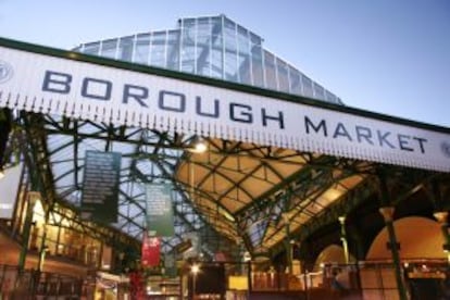 Entrada al mercado de Borough, en Londres.