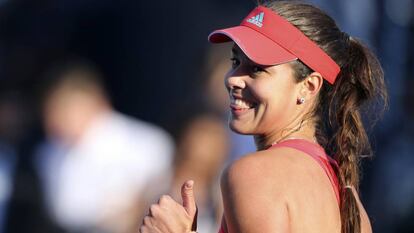 Ana Ivanovic, durante el torneo de Dubai en febrero.