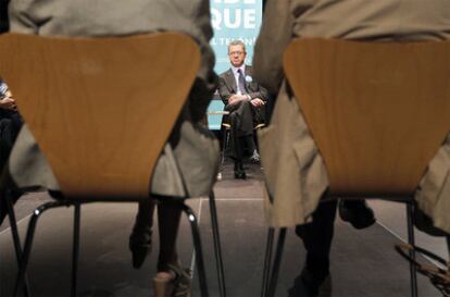 Alberto Ruiz-Gallardón ayer en la rueda de prensa de presentación de la programación del Conde Duque.