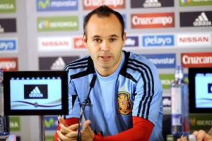 El centrocampista de la selección española, Andrés Iniesta. EFE/Archivo