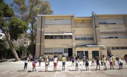 Patio del colegio público Vivers de Valencia. 