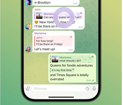 Nuevas respuesta Telegram