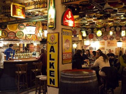 Interior del Delirium café, la taberna con cerca de 1.500 cervezas.