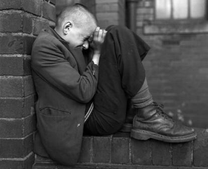 &#039;Youth on Wall, Jarrow, Tyneside, 1976,&#039; by Chris Killip.