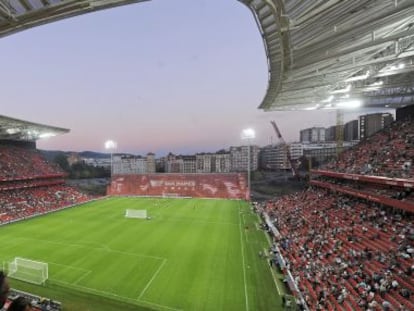 Vista do novo estádio de San Mamés.