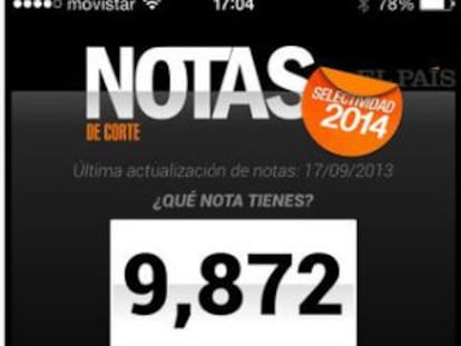 Las notas para tu carrera en el móvil