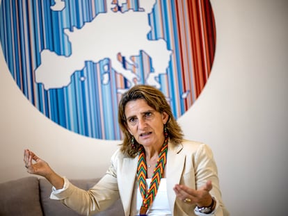 La vicepresidenta primera y ministra para la Transición Ecológica, Teresa Ribera.