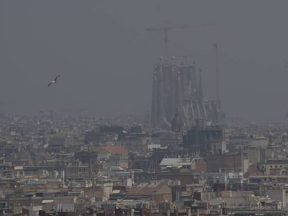 Contaminación en Barcelona el pasado julio.