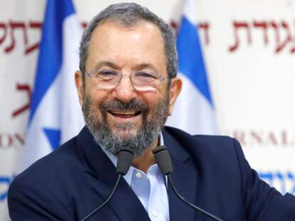 El ex primer ministro israelí Ehud Barak, el miércoles en Tel Aviv.