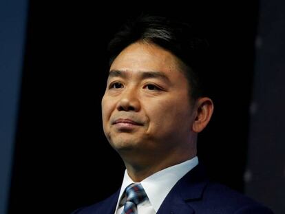 Richard Liu, en un foro en Hong Kong.