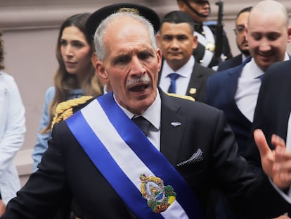 Nasry Asfura en su investidura presidencial en el Congreso, en Tegucigalpa, el 27 de enero.