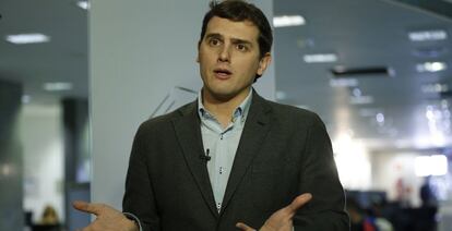 Albert Rivera, este martes en el Congreso. 