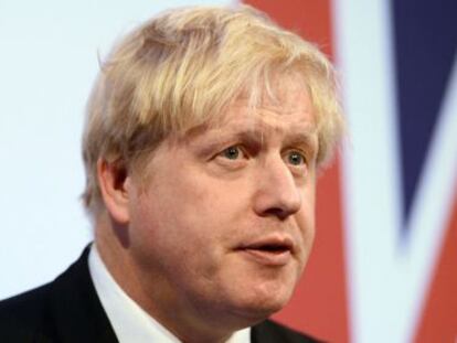 El alcalde de Londres, Boris Johnson, en una conferencia en la capital brit&aacute;nica el pasado jueves. 