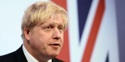 El alcalde de Londres, Boris Johnson, en una conferencia en la capital brit&aacute;nica el pasado jueves. 