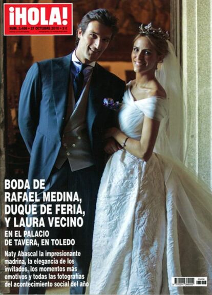 Portada de la revista <i>Hola</i>, del 27 de octubre de 2010