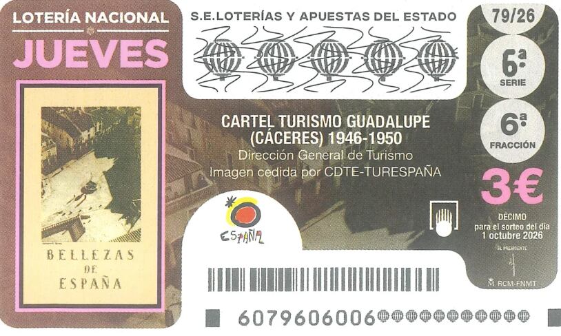 Décimo Lotería Nacional 1 de octubre 2026
