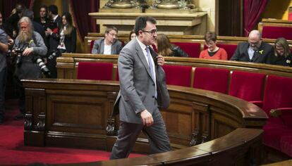 Lluís Salvado, en una imagen en el Parlament.