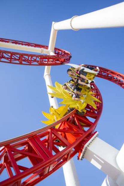 Inferno, la montaña rusa en 4D de Terra Mítica (Alicante).