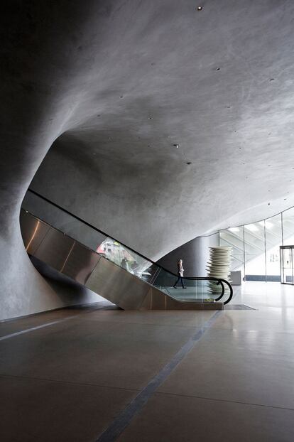 Vista del interior del museo The Broad, inaugurado en septiembre en Los Ángeles.