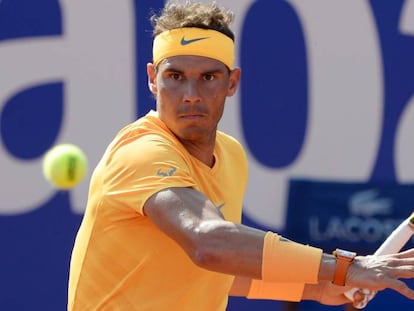 Nadal ejecuta un golpe de derecha ante Klizan.