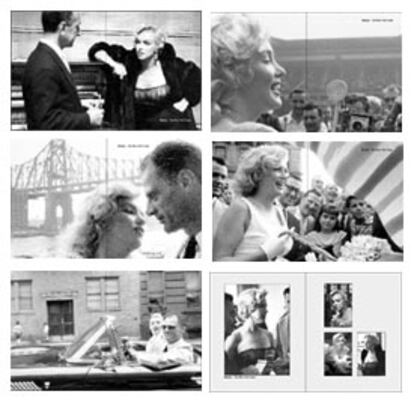 Imágenes del libro <i> Marilyn-The New York Years</i>.