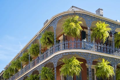 Balcones en el Barrio Francés de Nueva Orleans, en Luisiana (EE UU).