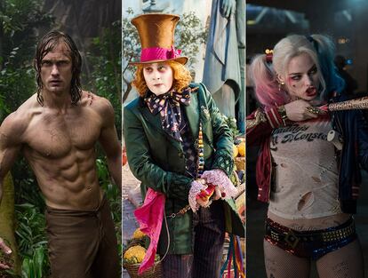 Alexander Skarsgard, Johnny Depp y Margot Robbie, protagonistas de algunos de los estrenos más esperados de la temporada.