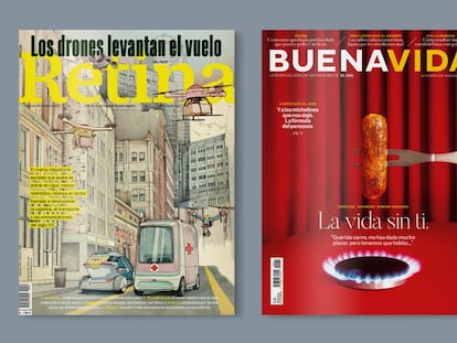 Portadas de los últimos números de las revistas Retina y Buena Vida. 