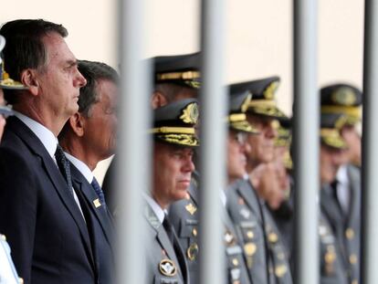 O presidente eleito Jair Bolsonaro, na formatura da Academia Militar das Agulhas Negras, em 1º de dezembro em Rezende (RJ).