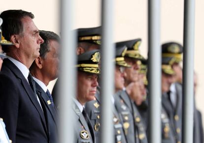 O presidente eleito Jair Bolsonaro, na formatura da Academia Militar das Agulhas Negras, em 1º de dezembro em Rezende (RJ).