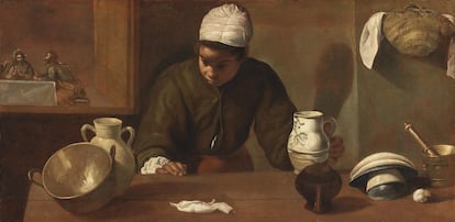 'La mulata' o 'La cena de Emaús', de Diego Velázquez, conservado en la National Gallery of Ireland.