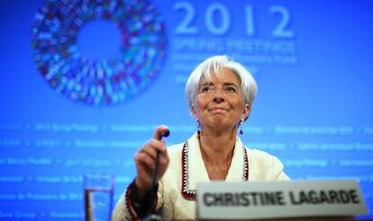 Christine Lagarde, responsable del Fondo Monetario Internacional
