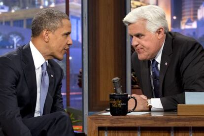 Jay Leno fue el primero en entrevistar al presidente de EE UU, Barack Obama.