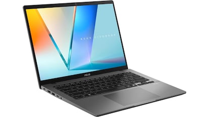 Con su chasis metálico y un diseño ultraligero, el Vivobook S 14 combina potencia y portabilidad sin renunciar a estilo ni autonomía.