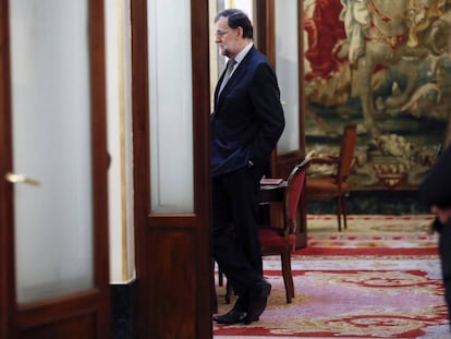 Spanish PM Mariano Rajoy in Congress on Wednesday.